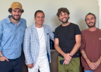 Immagine di (partendo da sx) Andrea Pisani, Iginio Straffi, Nicola Bertona e Luca Peracino