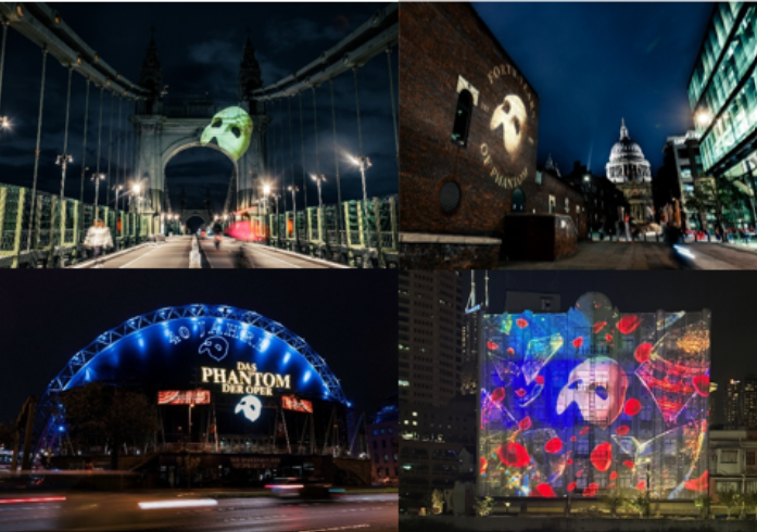 Phantom of the Opera cities installations